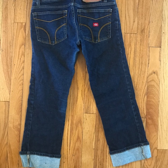 Dickie’s girl denim rockabilly crop - Picture 2 of 2